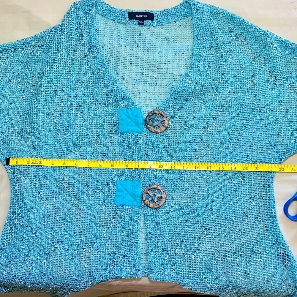 🏝️ 🐠Beachy Tropical Women’s Kaktus Layering Jacket, Sz L, Pre-owned 🐚 ☀️ - Picture 9 of 9